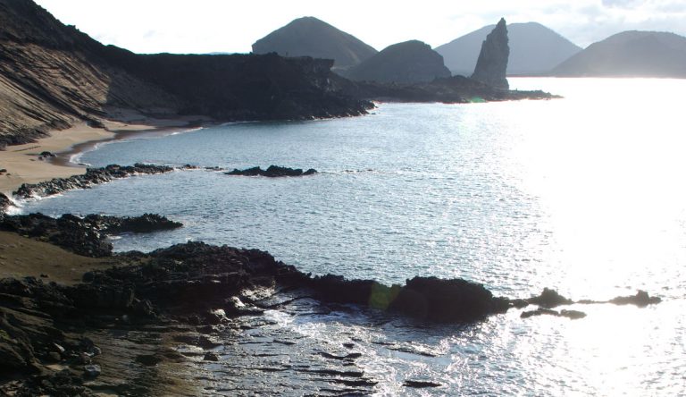 Bartolome in Galapagos Islands landscape, beautiful view of the island