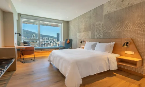 A premium king room in GO Quito Hotel