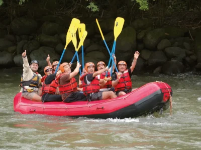 Tourist in Mindo - kayaking